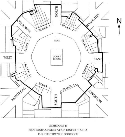 The Square Heritage Conservation District boundary