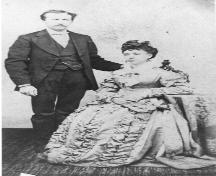 Calixte Gallant et Ombéline Poirier, vers 1880; CÉA P227-A445