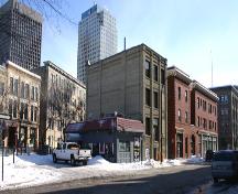 Contextual view, from the northwest, of the Western Building, Winnipeg, 2006; Historic Resources Branch, Manitoba Culture, Heritage, Tourism and Sport, 2006
