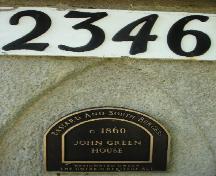 Rideau Lakes Heritage Plaque; RHI 2006