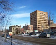 Context view of the Fraser Block, from the southwest, Brandon, 2004.; Historic Resources Branch, Manitoba Culture, Heritage, Tourism and Sport, 2005