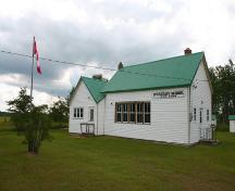 Northeast elevation of Spurgrave School, Carrick, 2004; Historic Resources Branch, Manitoba Culture, Heritage, Tourism and Sport, 2004