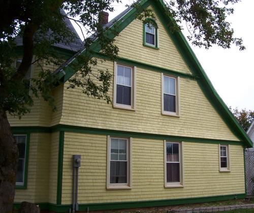 Showing west elevation