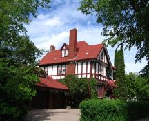 Vue du profil ouest du maison Maley, Brandon 2005; Historic Resources Branch, Manitoba Culture, Heritage, Tourism and Sport, 2005