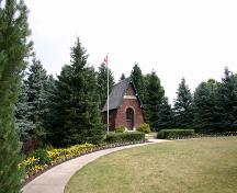 Vue d'ensemble - du sud-ouest de parc commémoratif de Darlingord, Darlingford, 2006; Historic Resources Branch, Manitoba Culture, Heritage, Tourism and Sport, 2006