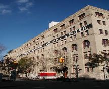 View of the main (south) elevation of the Ashdown Warehouse, Winnipeg, 2004; Historic Resources Branch, Manitoba Culture, Heritage, and Tourism and Sport,2005