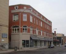 View of the Masonic Temple Building facing east on Dalhousie Street, 2007.; Kayla Jonas, 2007.