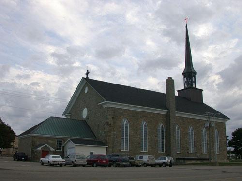 Vue arrière de l'église