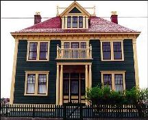 View of front facade, George C. Harris House, Grand Bank.; HFNL 2005