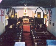 Christ Church interior from balcony 1998; OHT, 1998
