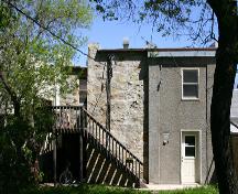Vue arrière de l'édifice Welch, Boissevain, 2005; Historic Resources Branch, Manitoba Culture, Heritage, Tourism and Sport, 2005