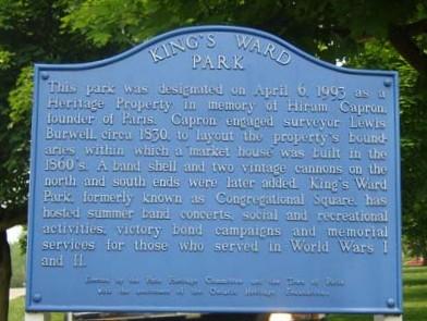 Commemorative Plaque at King's Ward Park, 2007