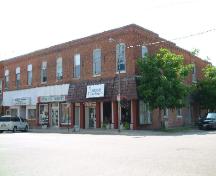 Front and side of the Gibson-Bunn Building; n/a