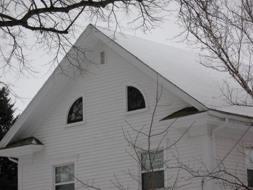 Showing detail of north elevation