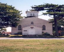 View of south façade including tower - 1996; OHT - 1996
