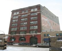 Primary elevation, from the east, of the Ryan Block, Winnipeg, 2007; Historic Resources Branch, Manitoba Culture, Heritage, Tourism and Sport, 2007