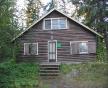 Front view of Ernest Lindner Studio on Fairy Island, 2006.; Government of Saskatchewan, Bernard Flaman, 2006.