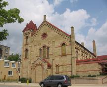 View of front gabled façade; OHT, 2006