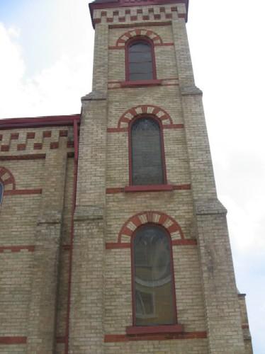 North side of bell tower