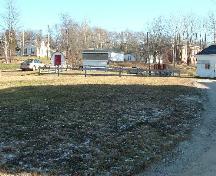 Site de la première église et du premier cimetière du village de McAdam; Frank Campbell