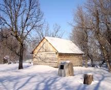 Primary elevation, from the southeast, of Satterthwaite House, McCreary area, 2005; Historic Resources Branch, Manitoba Culture, Heritage, Tourism and Sport, 2005