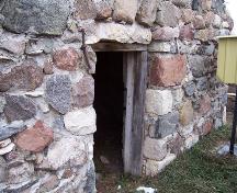 Porte (détail) de la chambre forte du vieux Deloraine, région de Deloraine, 2006; Historic Resources Branch, Manitoba Culture, Heritage, Tourism and Sport, 2005