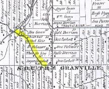 Highlighted section with heritage designation; Meacham's Illustrated Historical Atlas of PEI, 1880