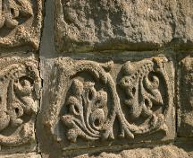Wall detail of Tenby School, Tenby, 2006; Historic Resources Branch, Manitoba Culture, Heritage, Tourism and Sport, 2006