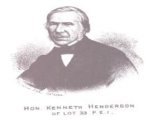 Engraving of Hon. Kenneth Henderson (1811-1893); Meacham's Illustrated Historical Atlas of PEI, 1880