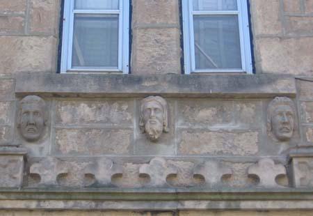 Stone Heads on the Bell O'Donnell House, 2007