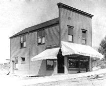Historic exterior view of the Beasley Block; North Vancouver Museum and Archives, 286