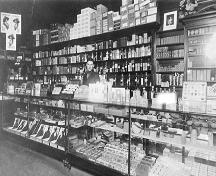 Historic interior view of the Beasley Block; North Vancouver Museum and Archives, 228