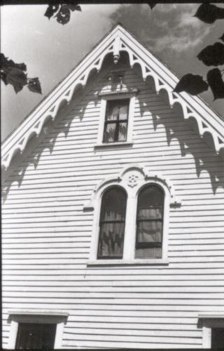 Detail of window in the south gable