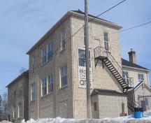 This photo features the original Girls School with its second floor addition, 2007.; Lindsay Benjamin, 2007.