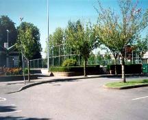Exterior view of the Brighouse Lacrosse Box, 2001; Julie MacDonald Heritage Consulting.
