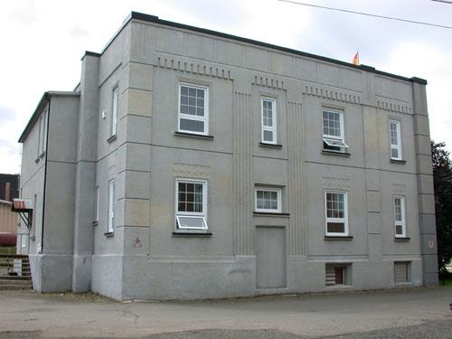 Side view of the building