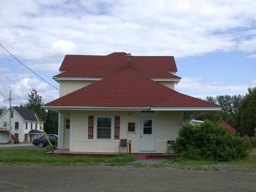 West side of the building