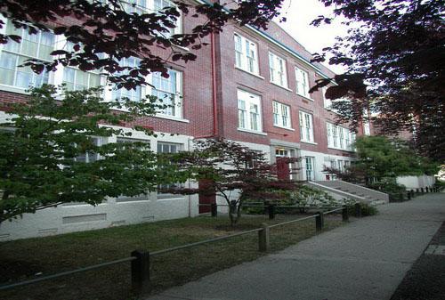 Oblique view of east elevation