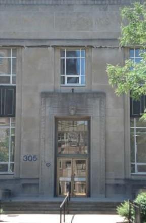 Entrance, Elsie Perrin Williams Library, 2007