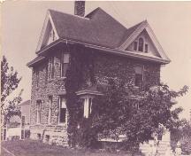 Showing front and side elevations; MacNaught History Centre and Archives