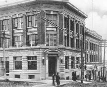 Exterior historic view of the Bank of Hamilton Chambers; North Vancouver Museum and Archives #4353