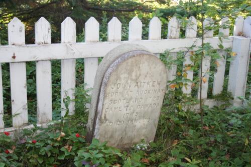 Showing Aitken stone