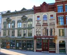 Contextual view, from the east, of the Hochman Building and other buildings that make up the Red River College Princess Street Campus, Winnipeg, 2006; Historic Resources Branch, Manitoba Culture, Heritage, Tourism and Sport, 2006