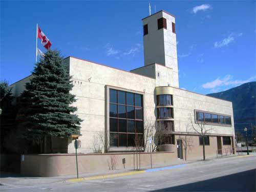 East elevation, oblique view