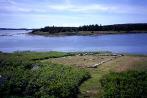 Vue de vestiges