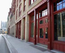 Detail of the Utility Building, Winnipeg, 2006; Historic Resources Branch, Manitoba Culture, Heritage,Tourism and Sport, 2006