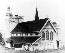 Exterior view of St. Helen's Anglican Church, 1912; St. Helen's Church Archives.
