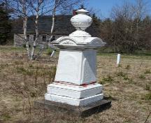 War Memorial with former school in background; Donna Collings, 2008