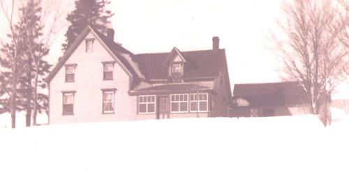 Showing east elevation