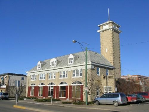 Front view of Fire Hall